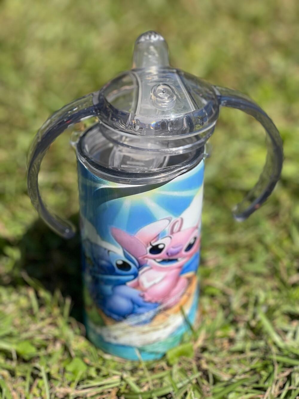 12oz Stainless Steel Sippy Cup/Tumbler Lilo & Stitch